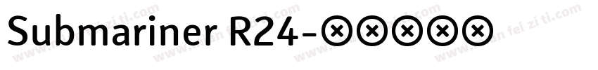 Submariner R24字体转换